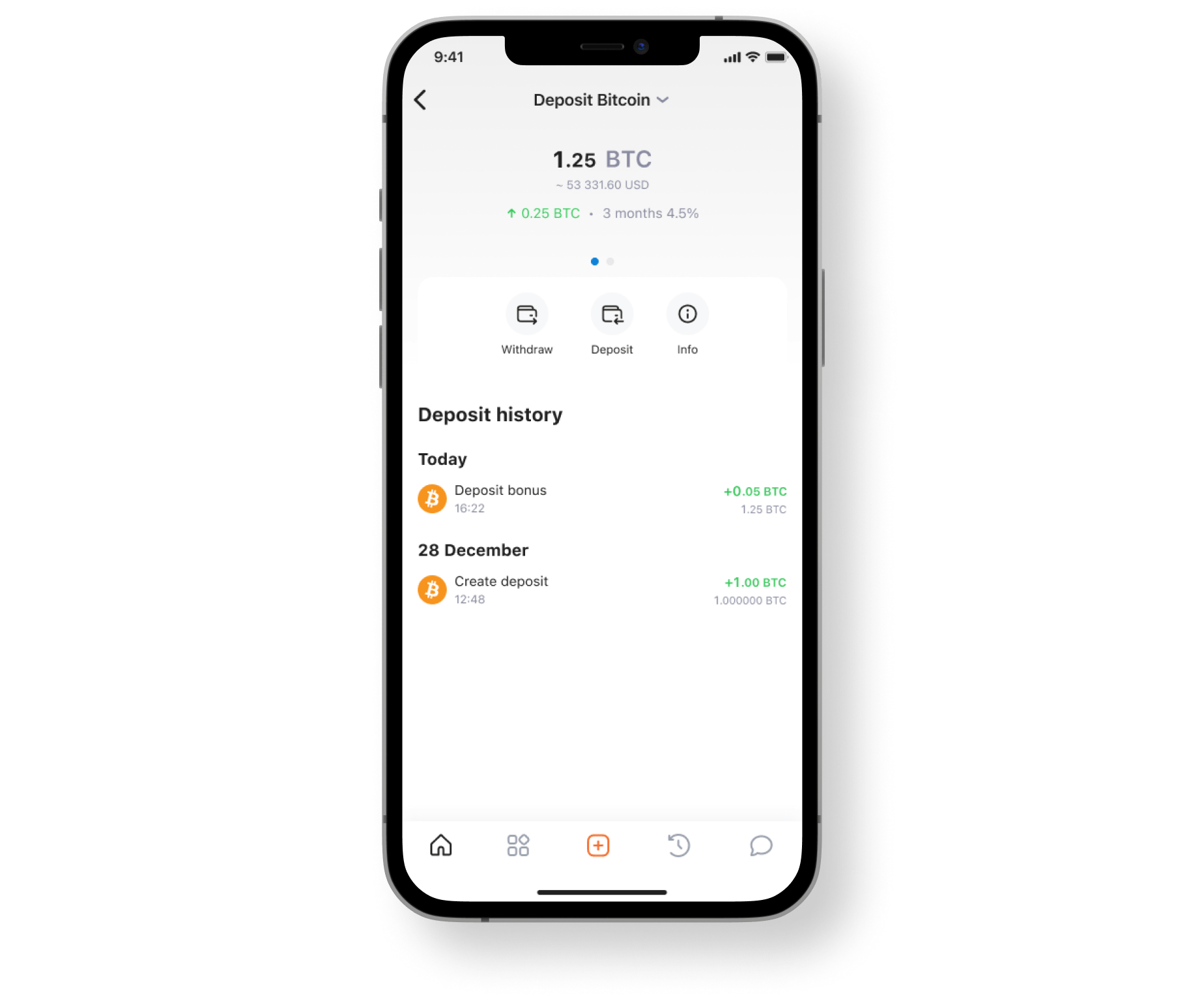Crypto savings